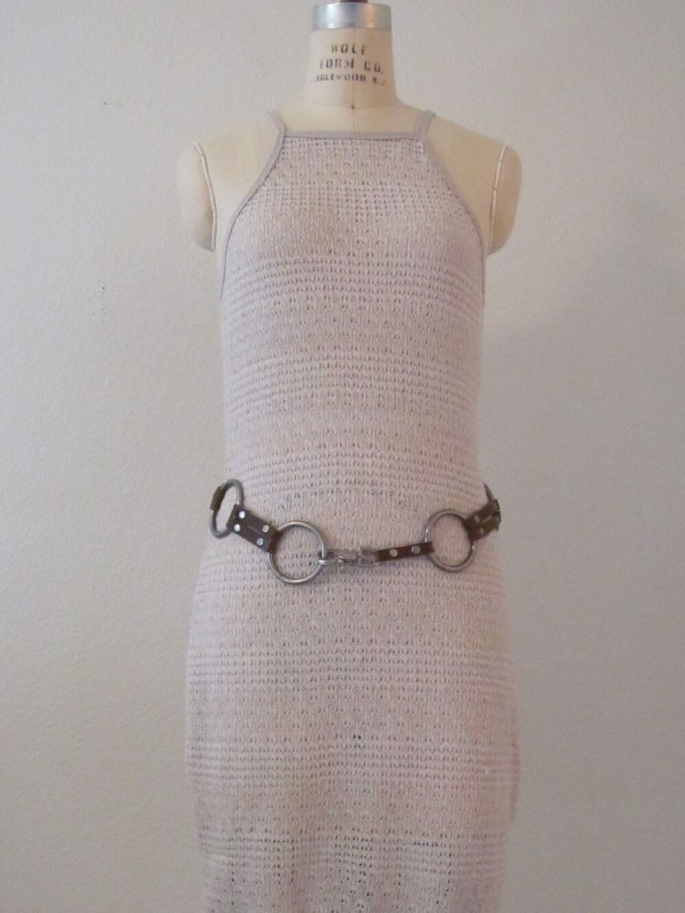 Steve Madden Leather and Metal Belt